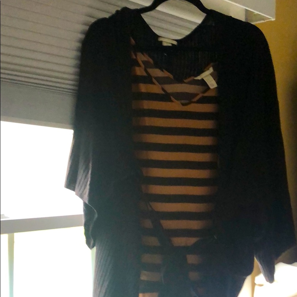 H&M tank and wrap cardigan set